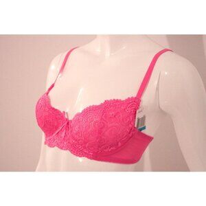 JEZEBEL #3739 Pink Lace BRA Underwire ( 34B )